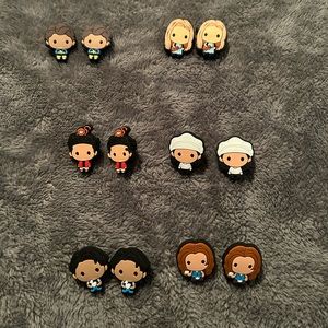 Friends show croc charms